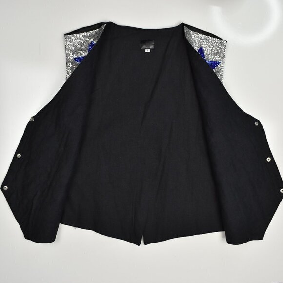 Vintage Sequin Star Vest L - Picture 3 of 6
